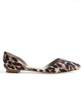 NWOT Alice & Olivia Hilary d'Orsay Leopard Flats 6